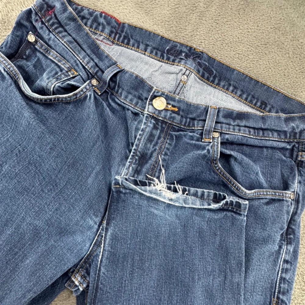 Robert Graham Kipling Jeans Mens 36 Dark Blue Good Tailored Straight RS173129T